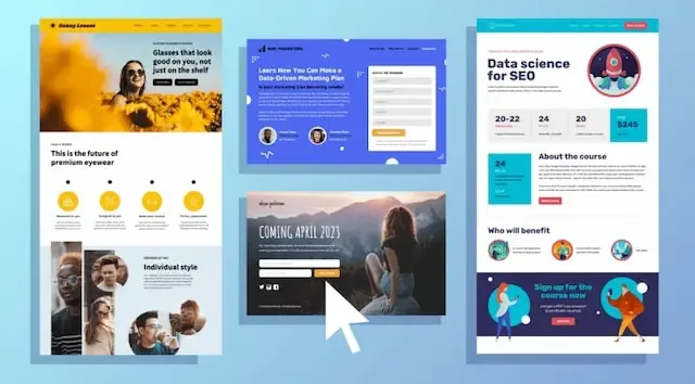 Những loại landing page phổ biến